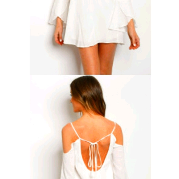 White boho mini dress - Picture 3 of 6